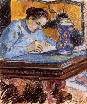 Portrait of Madame Guillaumin by Armand Guillaumin - Oil Painting Reproduction