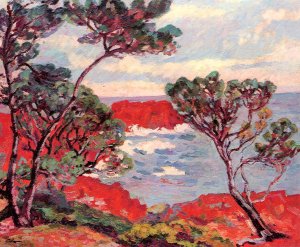 Red Rocks by Armand Guillaumin Oil Painting