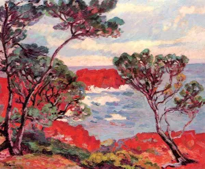 Red Rocks by Armand Guillaumin Oil Painting