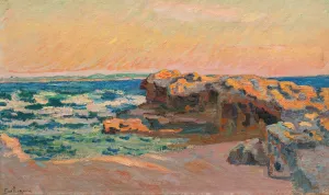 Rocher a Saint-Palais Oil painting by Armand Guillaumin