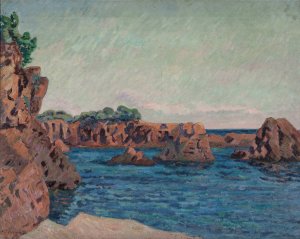 Rochers a Agay by Armand Guillaumin Oil Painting