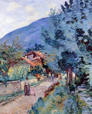 Rue de la Scierie - Pontcharra by Armand Guillaumin Oil Painting