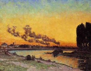 Sunset at Ivry by Armand Guillaumin - Oil Painting Reproduction