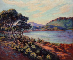 The Bay at Agay painting by Armand Guillaumin