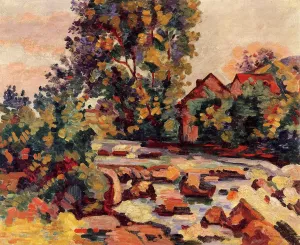 The Bouchardon Lock by Armand Guillaumin Oil Painting