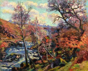 The Bouchardon Mill at Crozant Oil painting by Armand Guillaumin