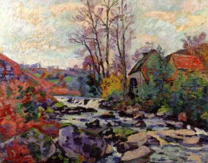 The Bouchardon Mill, Crozant Oil painting by Armand Guillaumin