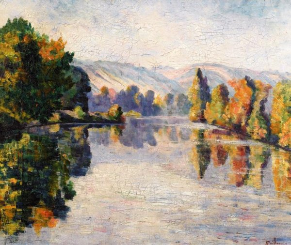 The Creuse in Autumn by Armand Guillaumin - Hand-Painted Oil Painting Reproduction