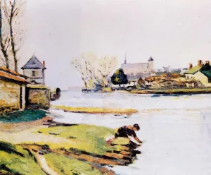 The Resevoir at Poitiers Oil painting by Armand Guillaumin