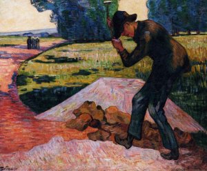 The Rock Breaker Oil painting by Armand Guillaumin