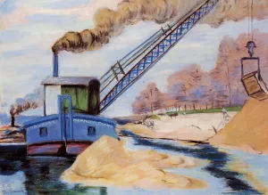 The Sand Quarry by Armand Guillaumin - Oil Painting Reproduction