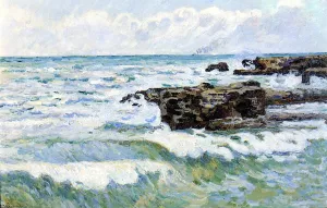 The Sea at Saint-Palais by Armand Guillaumin - Oil Painting Reproduction