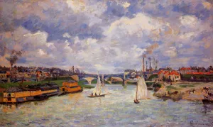 The Seine at Charenton Oil painting by Armand Guillaumin