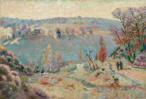 Valley of the Sedelle at Pont Charraud White Frost by Armand Guillaumin Oil Painting