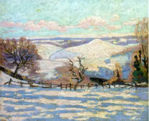 White Frost at Puy Barriou, Crozant by Armand Guillaumin Oil Painting
