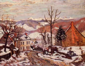 Winter in Saint Sauves also known as Auvergne painting by Armand Guillaumin