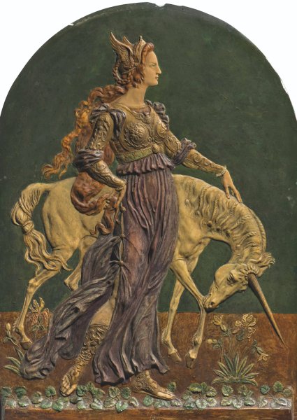 Main Product Photo of La Dame a la Licorne  Painting by Armand Point