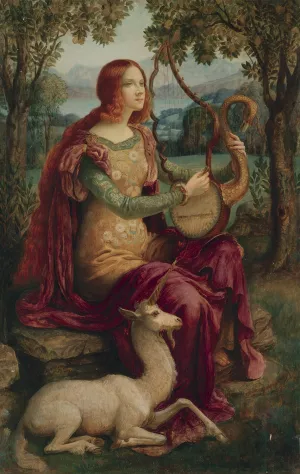 La Dame A La Licorne by Armand Point Oil Painting