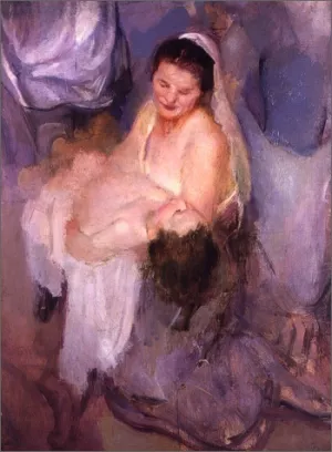 Studio di Figure by Armando Spadini Oil Painting