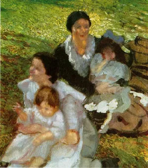 Sul Prato by Armando Spadini Oil Painting