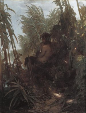 Pan im Schilf Oil painting by Arnold Boecklin