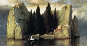 The Isle of the Dead Oil painting by Arnold Boecklin