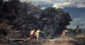 Diana's Hunt by Arnold Bocklin Oil Painting
