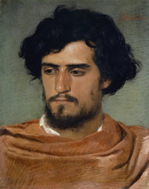 Head of A Roman by Arnold Bocklin Oil Painting