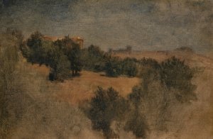 Landscape near Palestrina by Arnold Bocklin Oil Painting