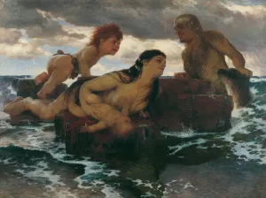 Meeresidylle by Arnold Bocklin Oil Painting