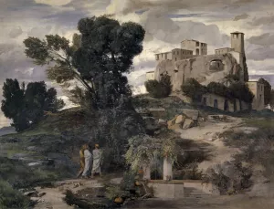 On the Way to Emmaus Oil painting by Arnold Bocklin