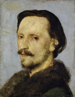 Portrait of Adolf Bayersdorfer by Arnold Bocklin Oil Painting
