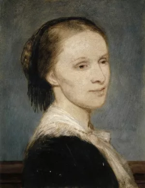 Portrait of Anna Elisabeth Burckhardt-Brenner by Arnold Bocklin Oil Painting