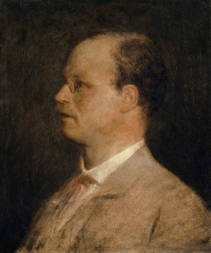 Portrait of Prof. Fritz Burckhardt-Brenner by Arnold Bocklin Oil Painting