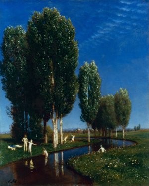 Summer Day by Arnold Bocklin Oil Painting