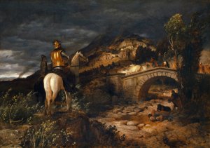 The March of the Goths by Arnold Bocklin Oil Painting
