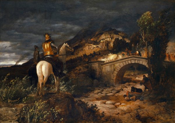 The March of the Goths  by Arnold Bocklin - Hand-Painted Oil Painting Reproduction