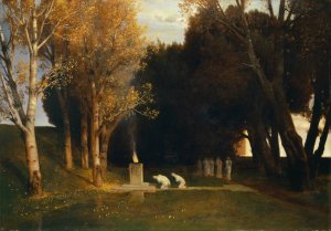 The Sacred Grove by Arnold Bocklin Oil Painting
