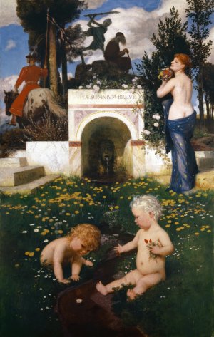 Vita somnium breve by Arnold Bocklin Oil Painting