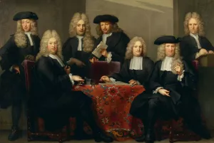 The regents of the Burgerweeshuis by Arnold Boonen Oil Painting