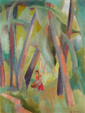 Riverbank by Arnold Fiechter Oil Painting