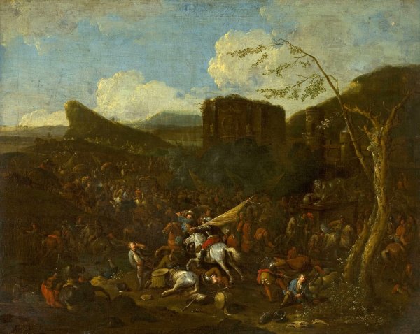 Battle by Arnold Frans Rubens - Hand-Painted Oil Painting Reproduction