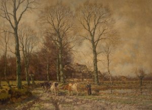 Landscape with Cattle by Arnold Marc Gorter Oil Painting