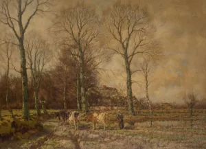 Landscape with Cattle by Arnold Marc Gorter Oil Painting