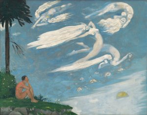 Composition by Arnold Peter Weisz-Kubincan Oil Painting