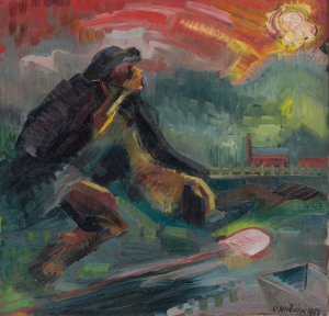 Dawn by Arnold Peter Weisz-Kubincan Oil Painting