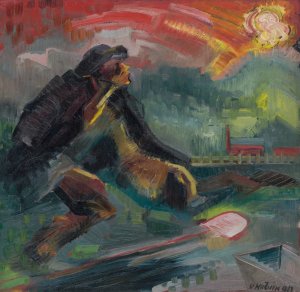 Dawn by Arnold Peter Weisz-Kubincan Oil Painting