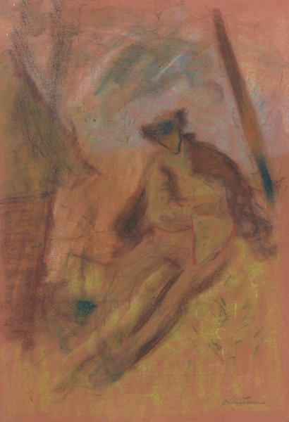 Farmer  by Arnold Peter Weisz-Kubincan - Hand-Painted Oil Painting Reproduction
