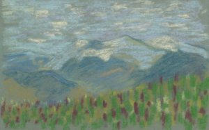Hilly Landscape by Arnold Peter Weisz-Kubincan Oil Painting
