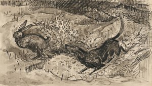 Hunting Scene by Arnold Peter Weisz-Kubincan Oil Painting